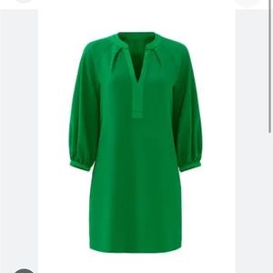 Trina Turk Pipkin Green Shift Womens Dress